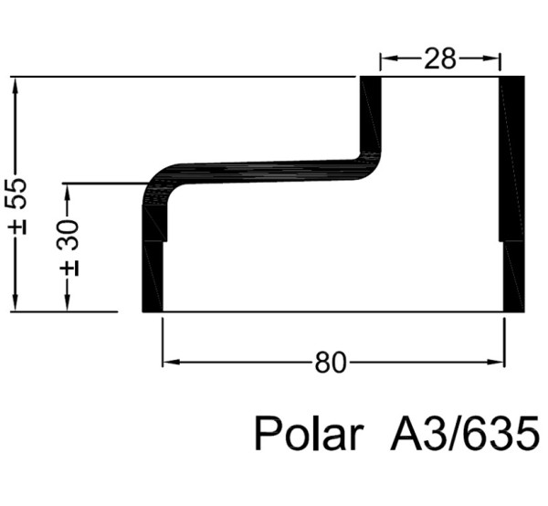 A3-635 Lämmönvaihtimen kumipääty