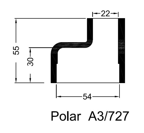 A3-727 Lämmönvaihtimen kumipääty