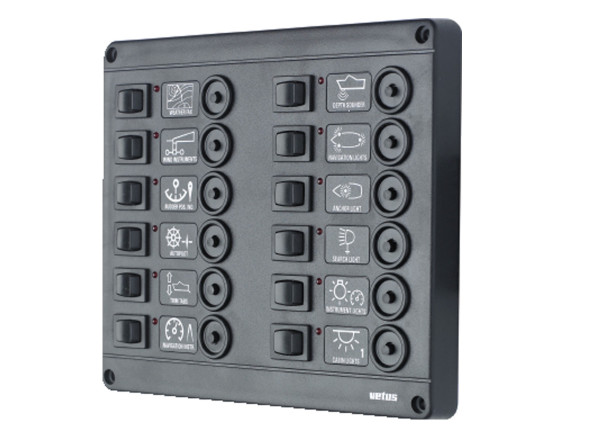 Katkaisijapaneli P12/12 automaattisulaketta, 24V