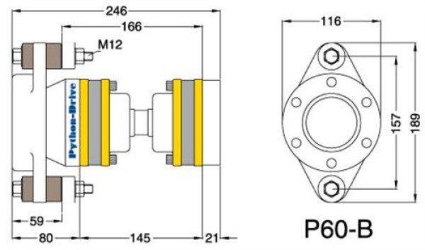 P60B Nivelyksikkö (noin 30 - 70 hp)